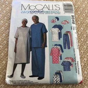 NWT McCall’s easy comfort sewing pattern  for special needs scrubs